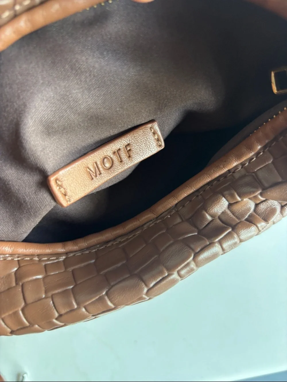 MOTF Woven Brown Hobo Bag Handbag